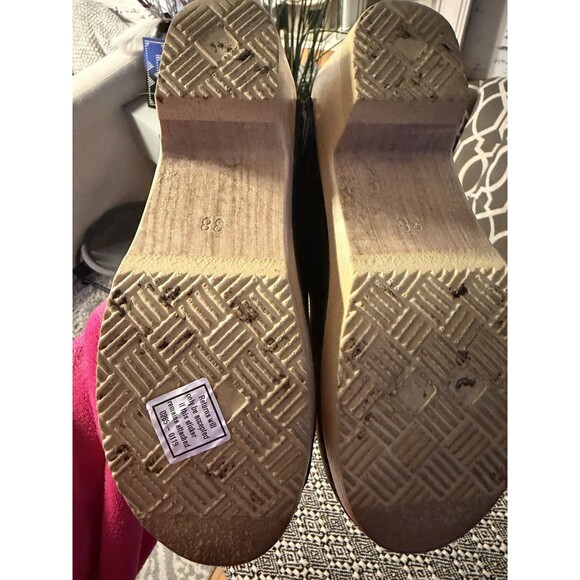 No. 6 old school high heel Clogs Size 38. Black - Picture 7 of 10